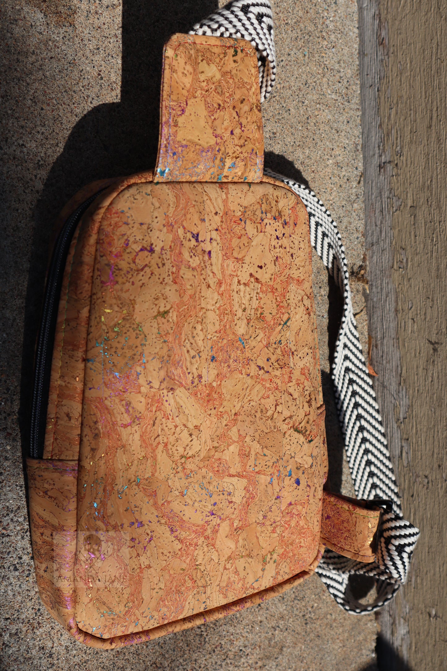 Handcrafted purse backpack shoulder sling Tula Pink