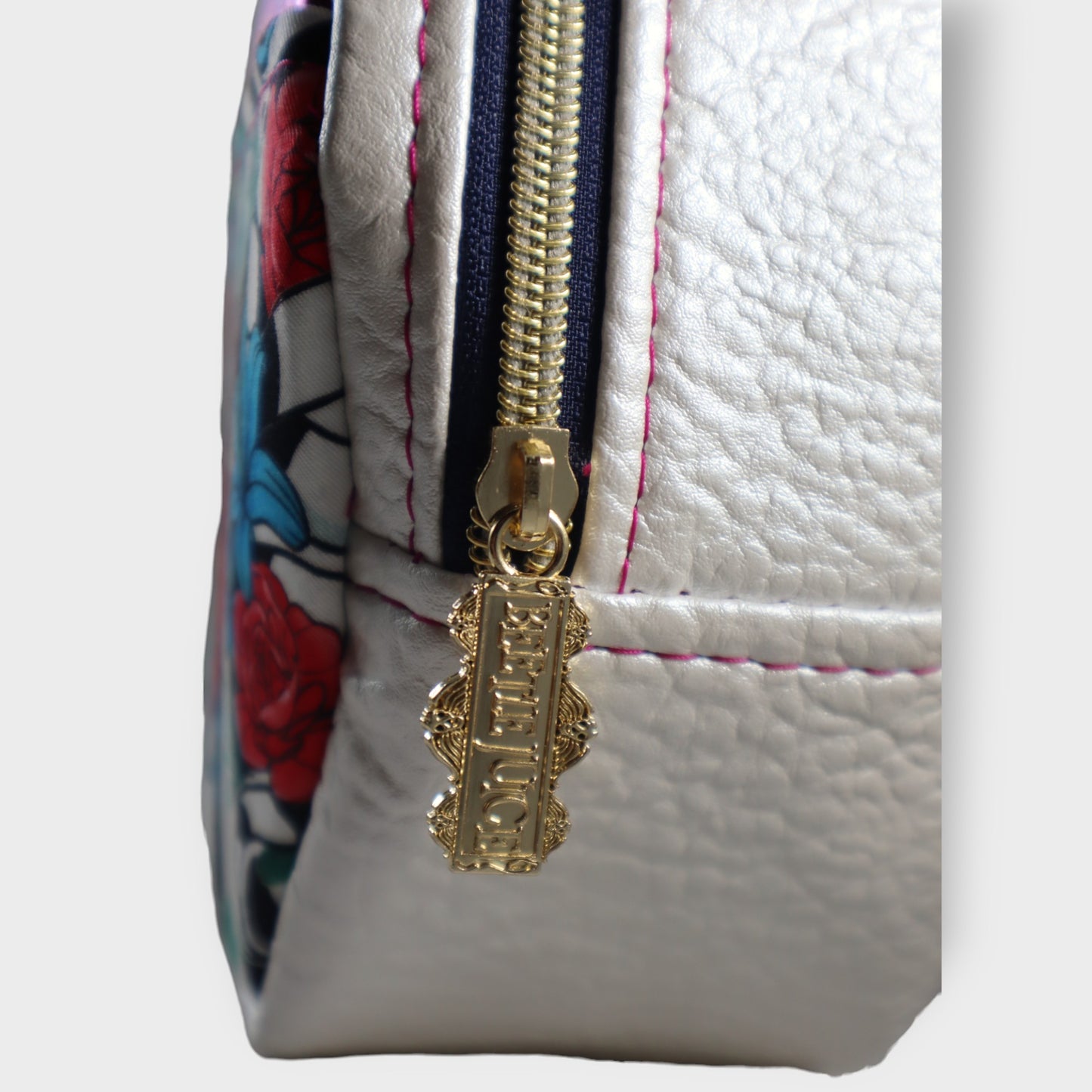 Handcrafted pouch make up Beetle guy