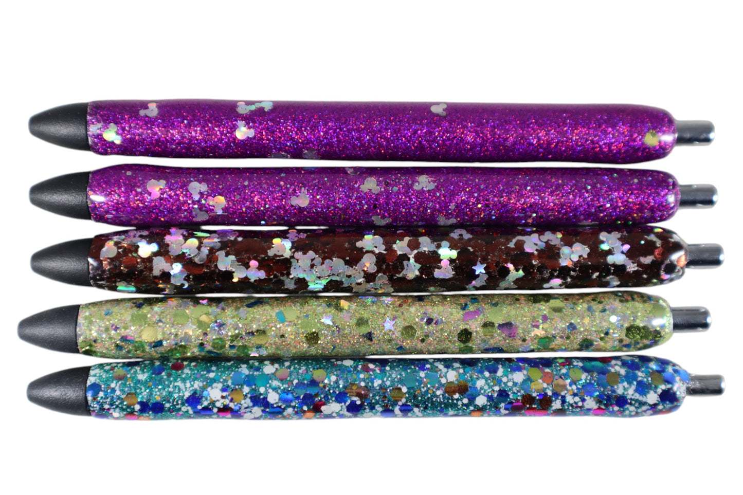 Glitter and epoxy pen REFILLABLE Disn*y themed