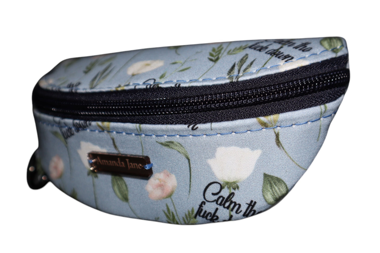 Handcrafted sunglasses case Calm The Fuck Down