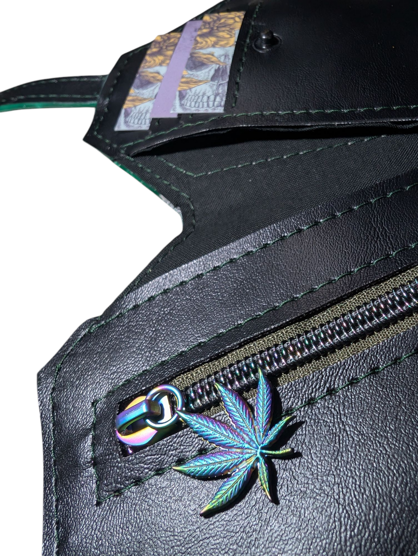Coffin coin wallet adult leaves lady
