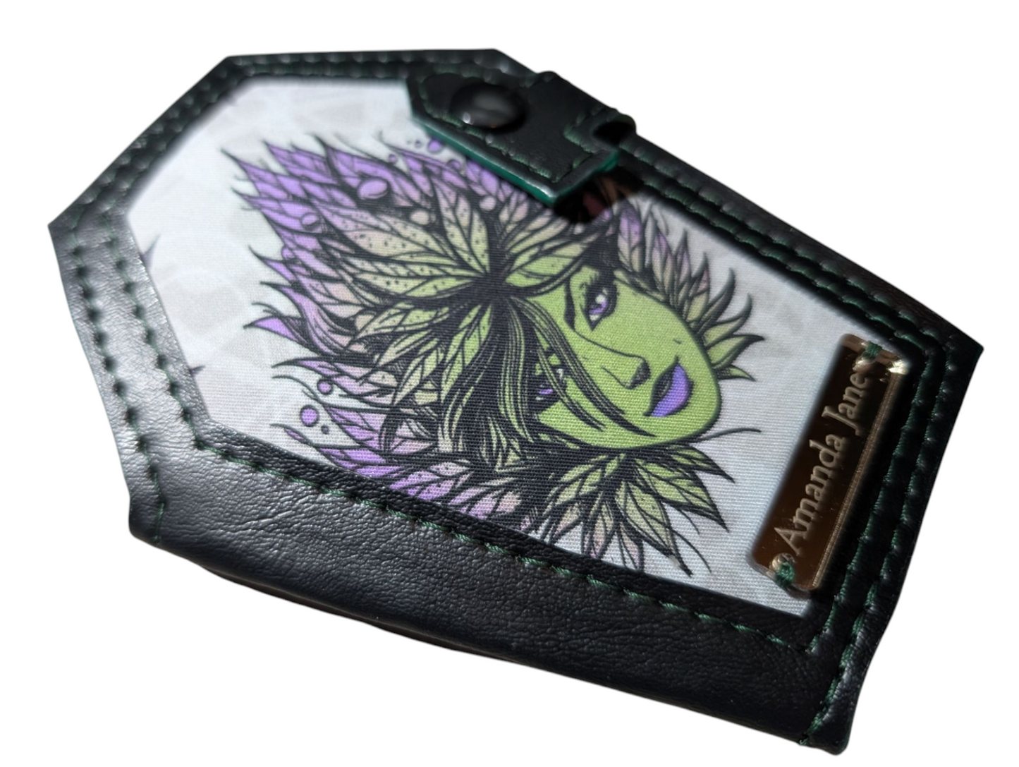 Coffin coin wallet adult leaves lady