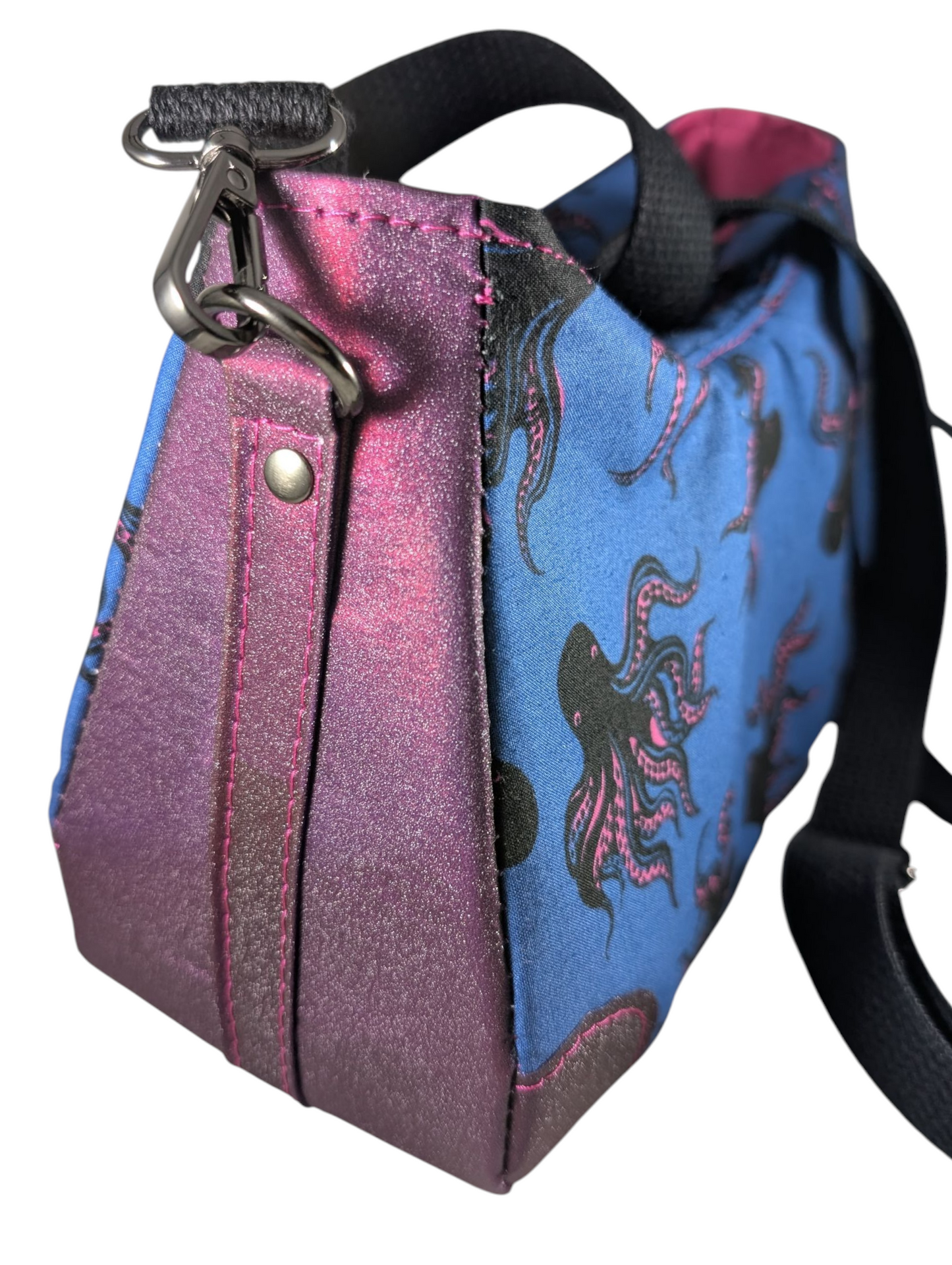 Handcrafted purse crossbody octopus