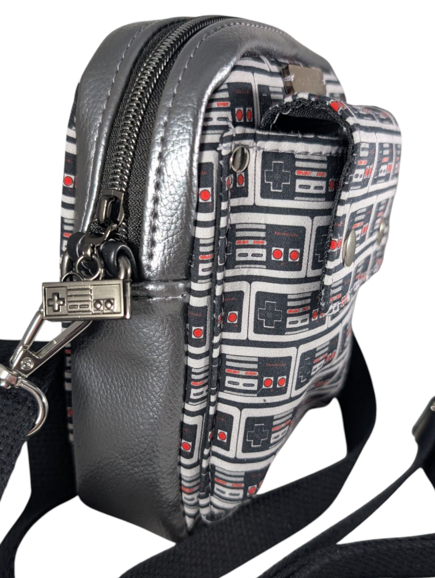Handcrafted purse crossbody bag essentials video game controllers