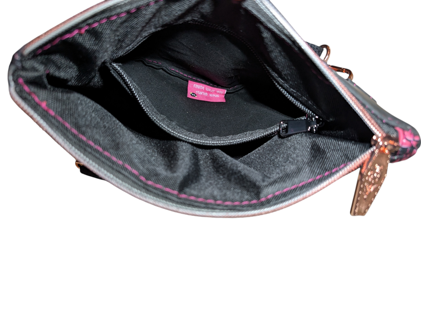 Handcrafted crossbody purse bag spooky pastel goth coffin