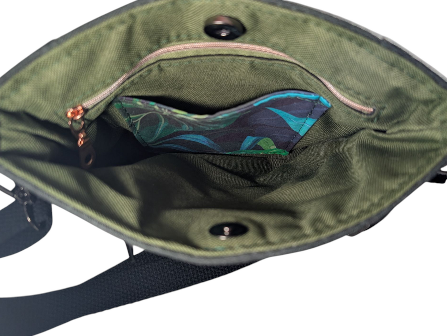 Handcrafted bag purse handbag bag garden leaves tropical
