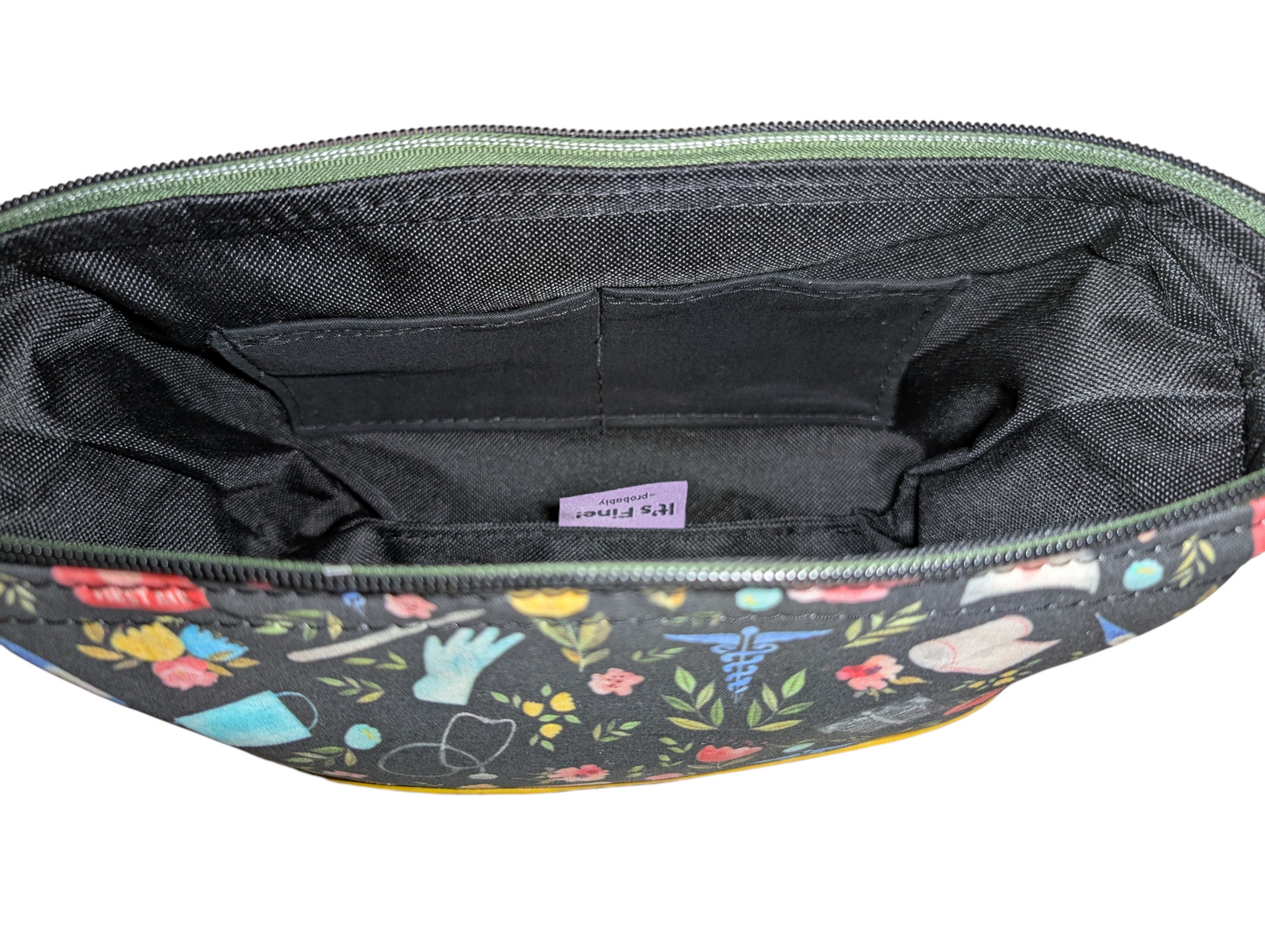 Handcrafted pouch make up toiletry bag healthcare