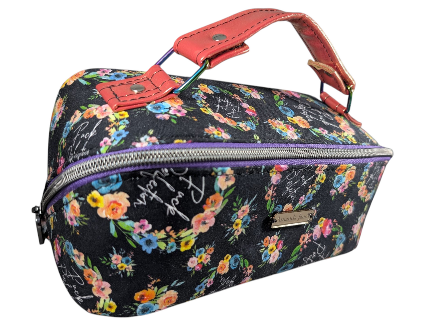 Handcrafted pouch make up toiletry bag F*CK Perfection