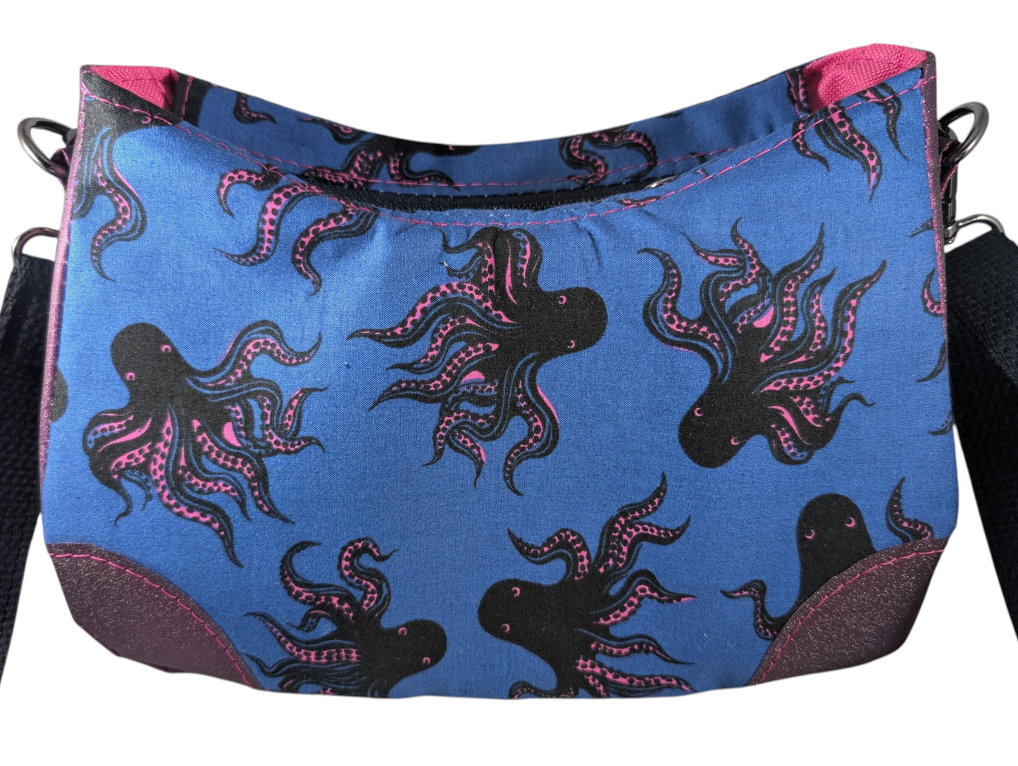 Handcrafted purse crossbody octopus