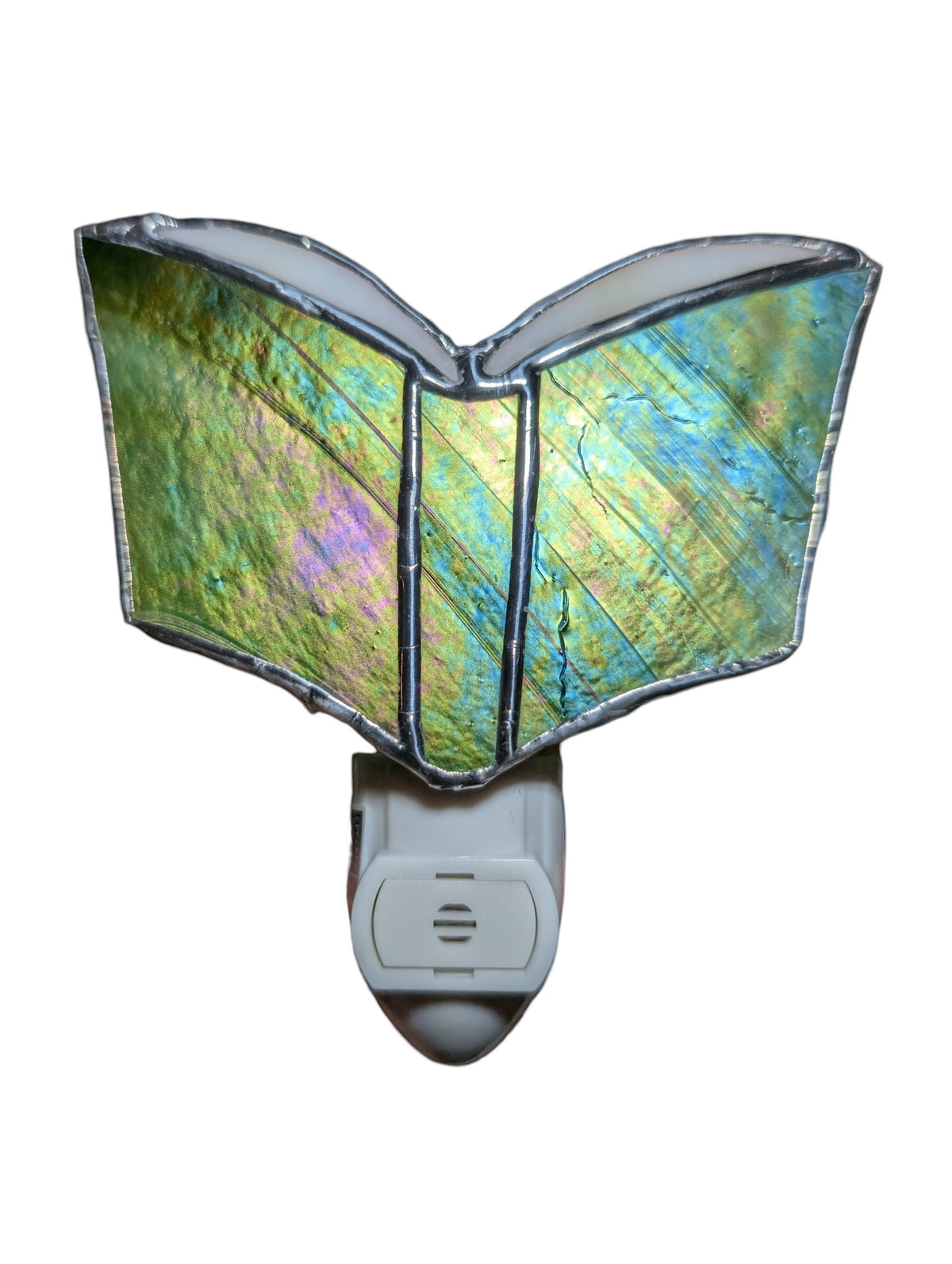 Stained glass sun catcher night light book