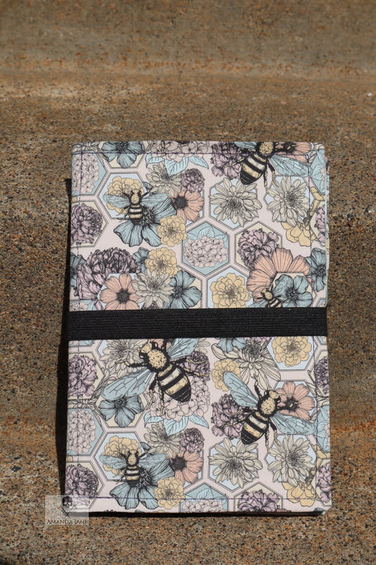 Handcrafted notebook holder bees