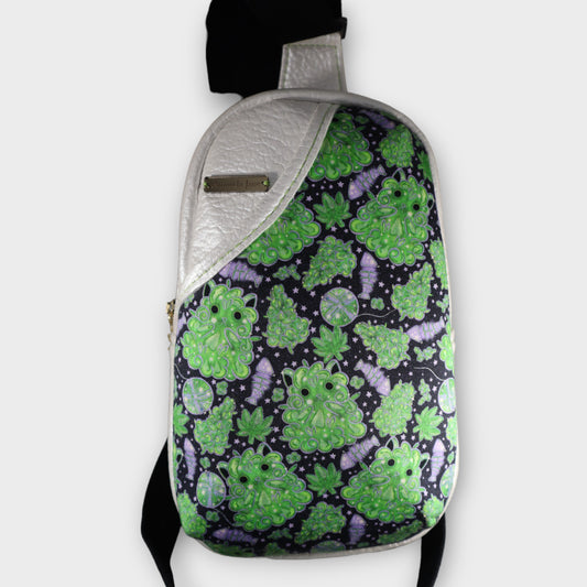 Handcrafted purse backpack shoulder sling kittie nugs