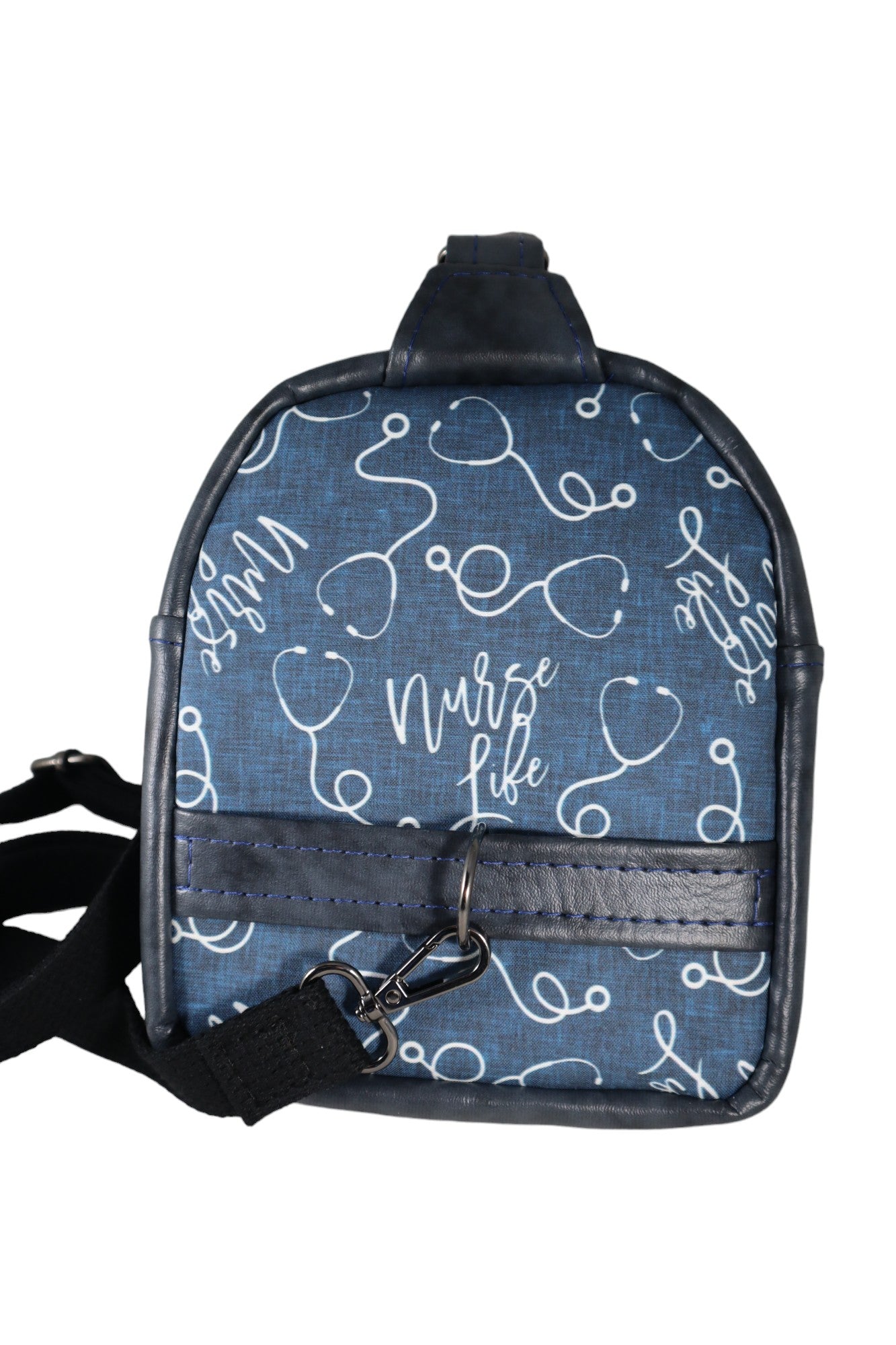 Handcrafted purse backpack shoulder sling nurse - SMALL size