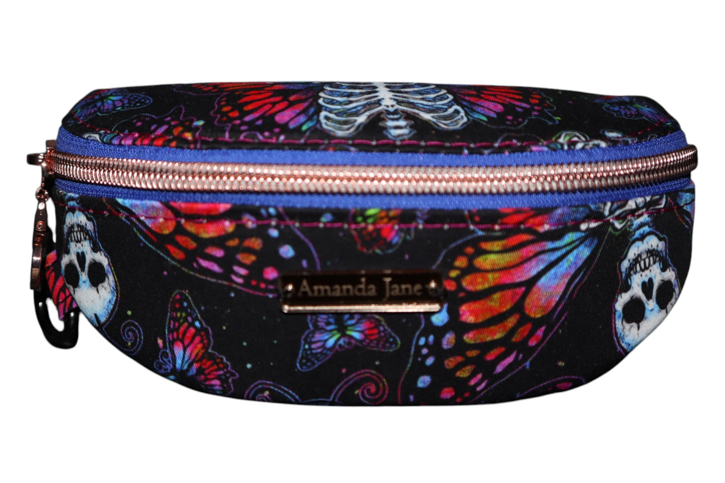 Handcrafted sunglasses case skeleton butterfly