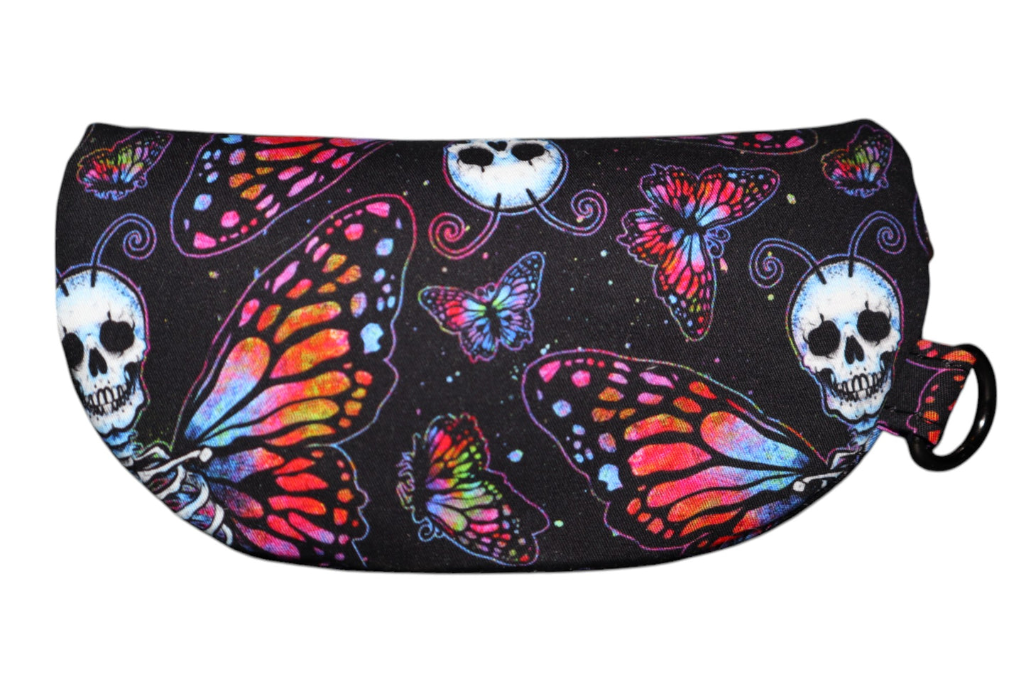 Handcrafted sunglasses case skeleton butterfly