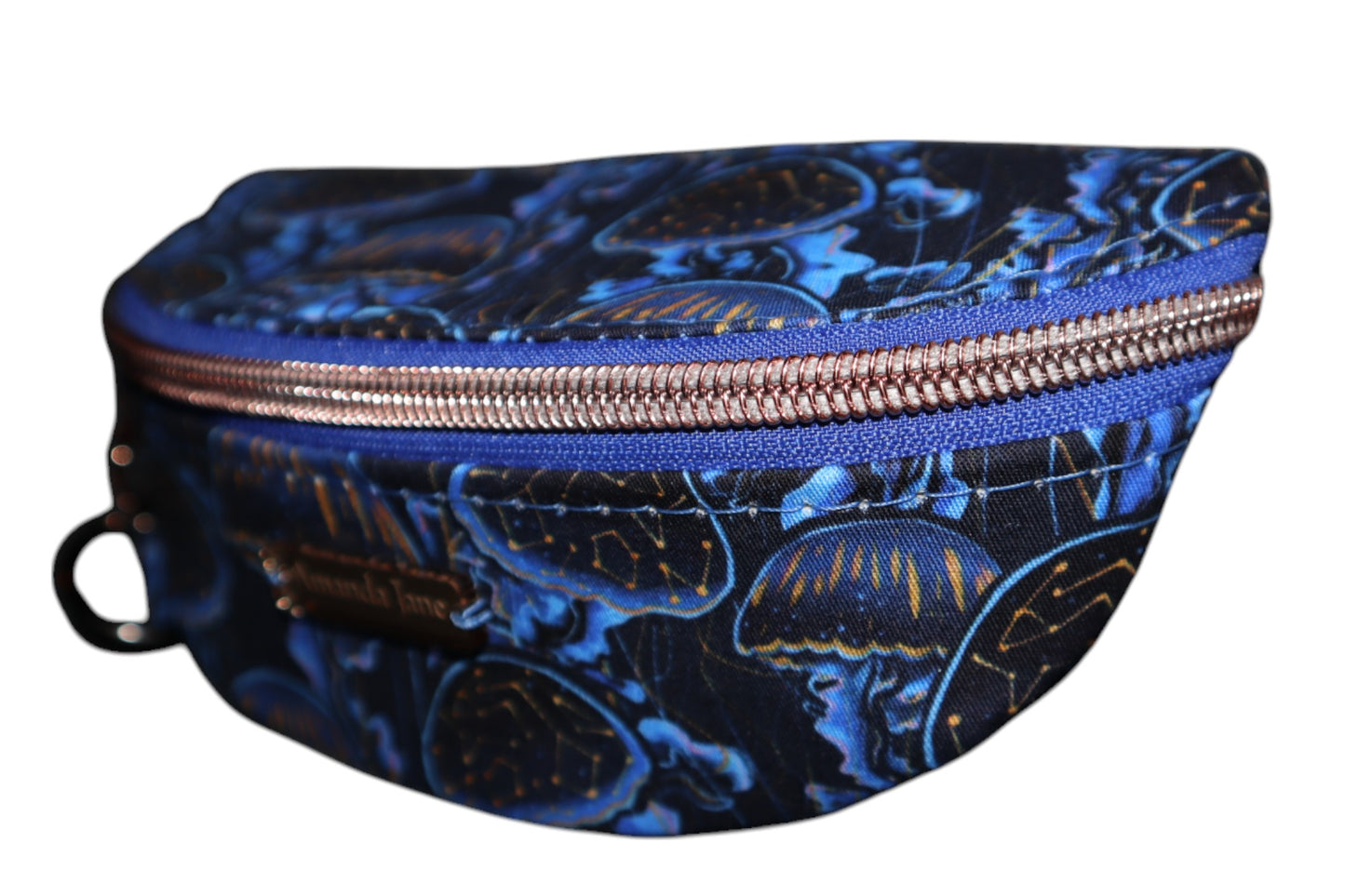 Handcrafted sunglasses case astro jellyfish