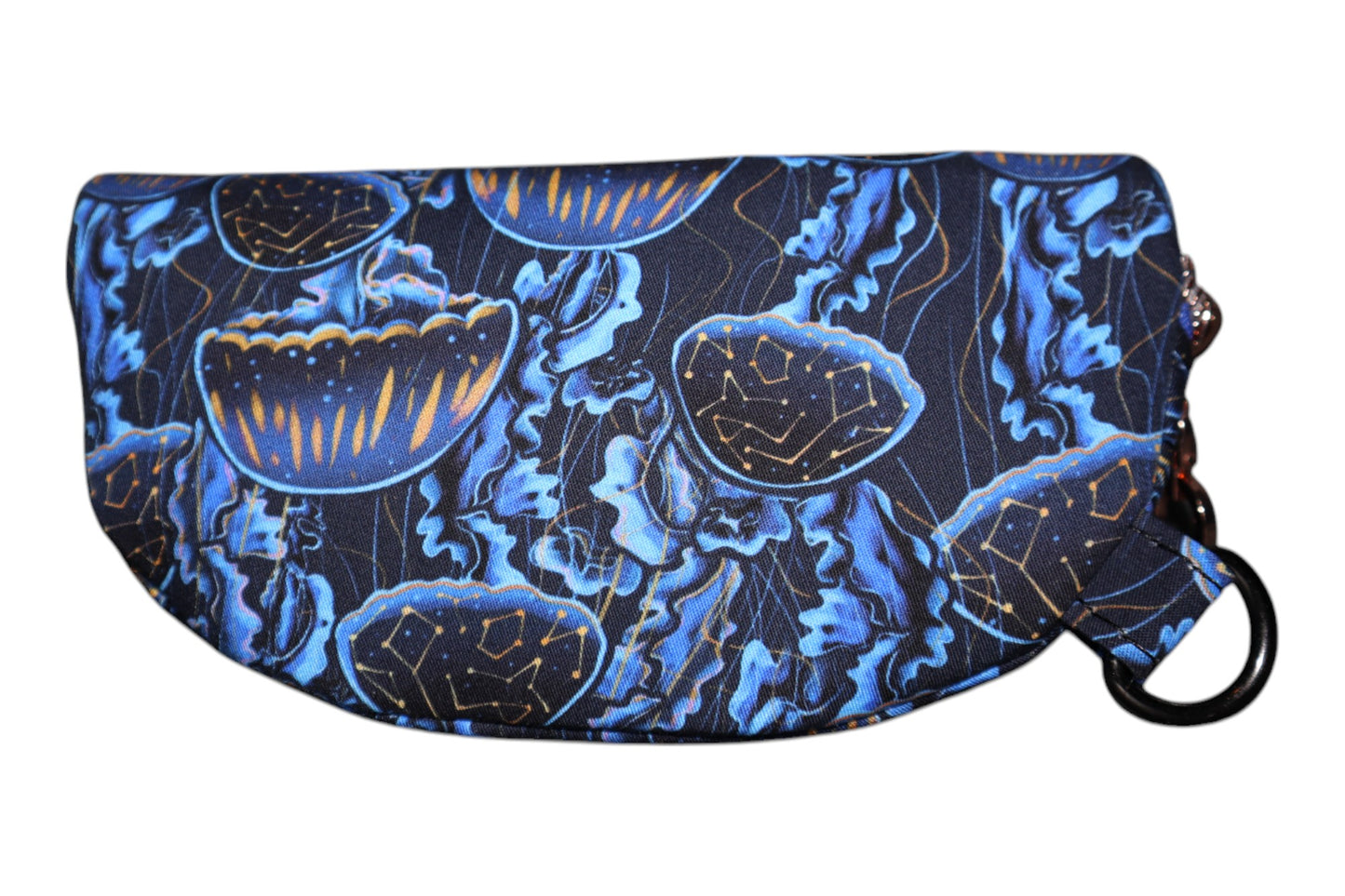 Handcrafted sunglasses case astro jellyfish