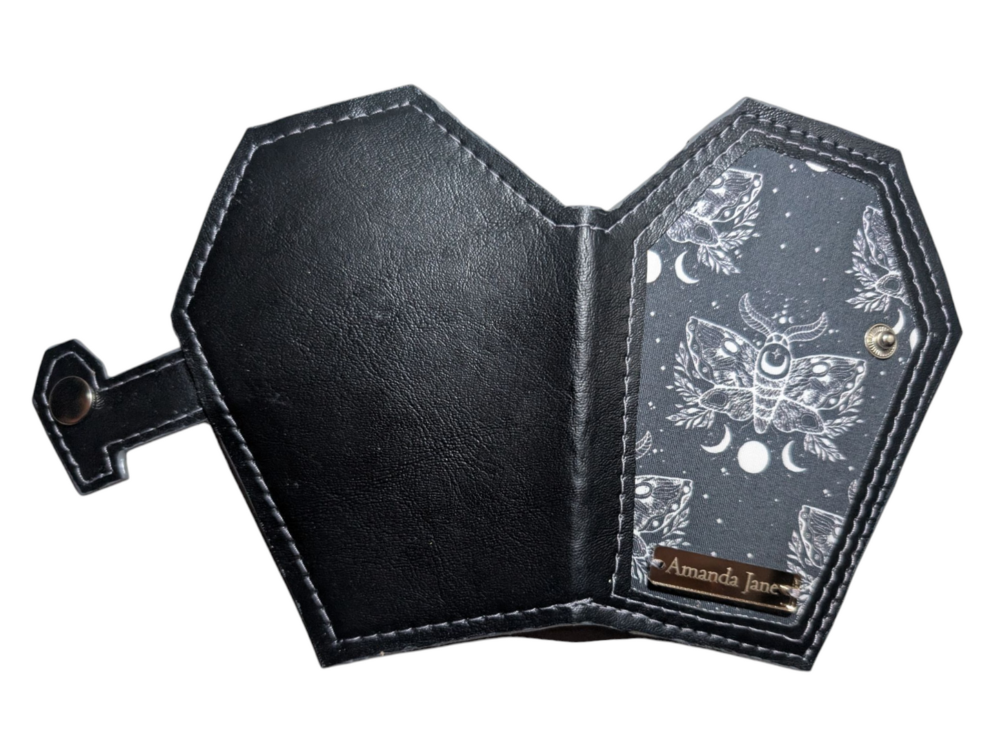 Coffin coin wallet celestial moth