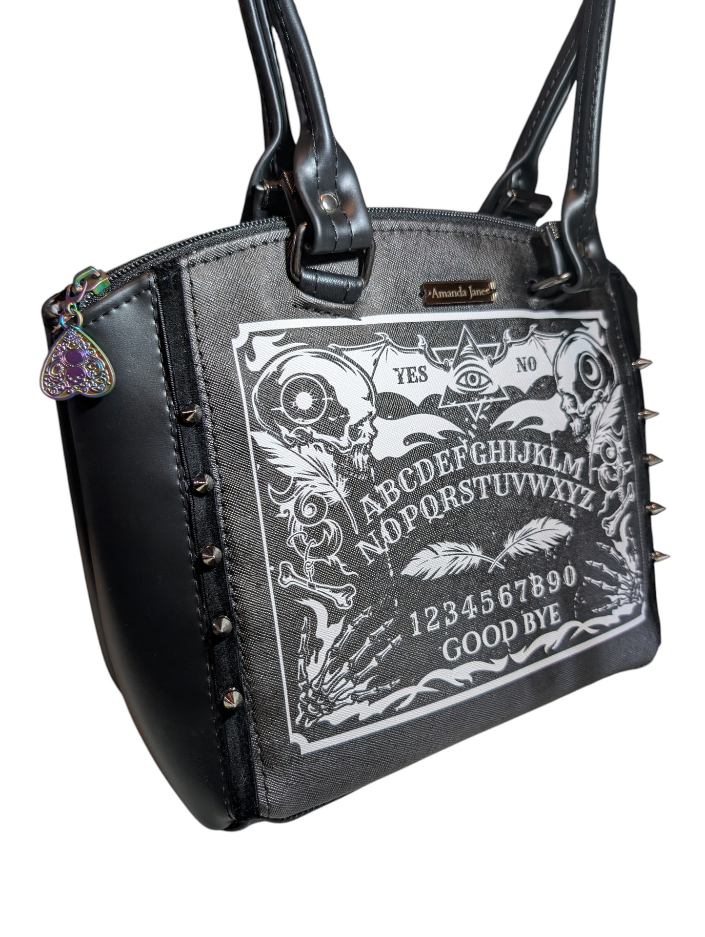 Handcrafted handbag purse bag Ouija goth girl