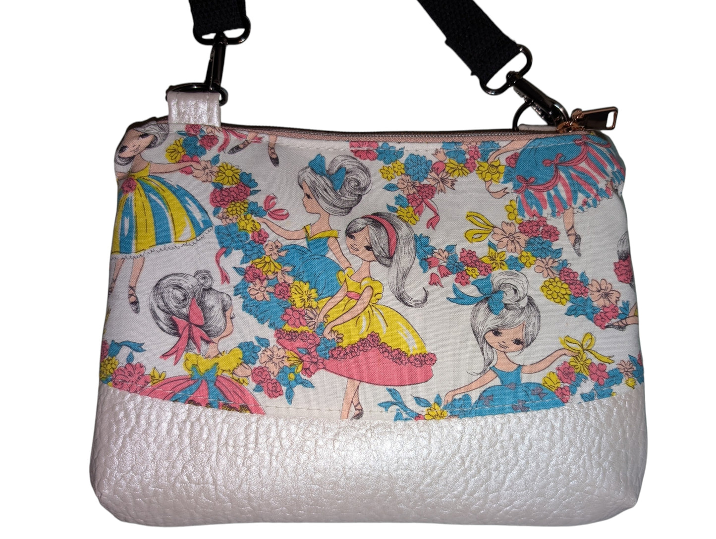 Handcrafted purse crossbody antique fabric