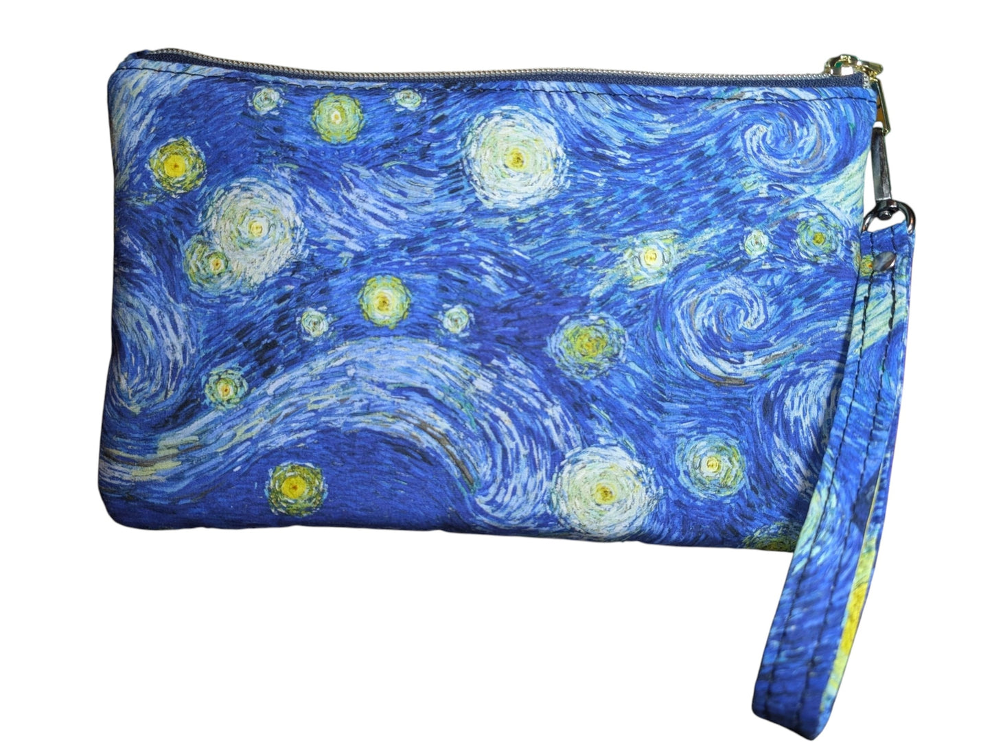 Handmade clutch wristlet starry night