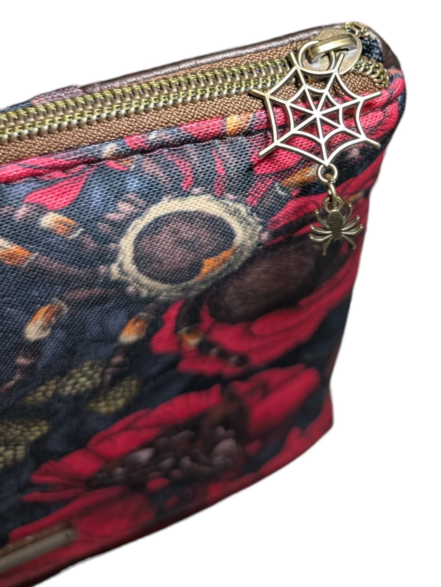 Handcrafted crossbody purse bag snakes, moths, spiders