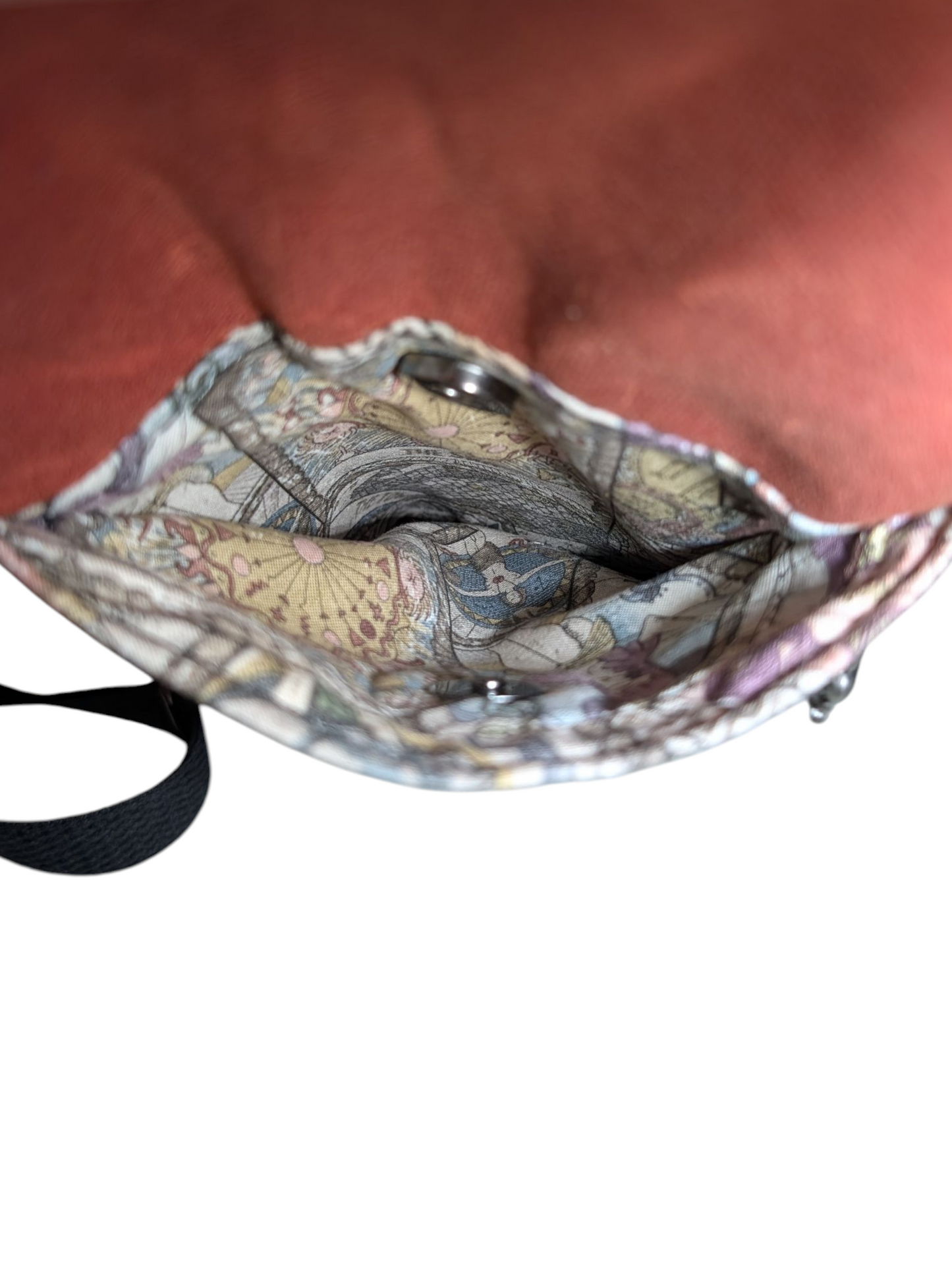 Handcrafted shoulder sling tarot cards with waxed canvas