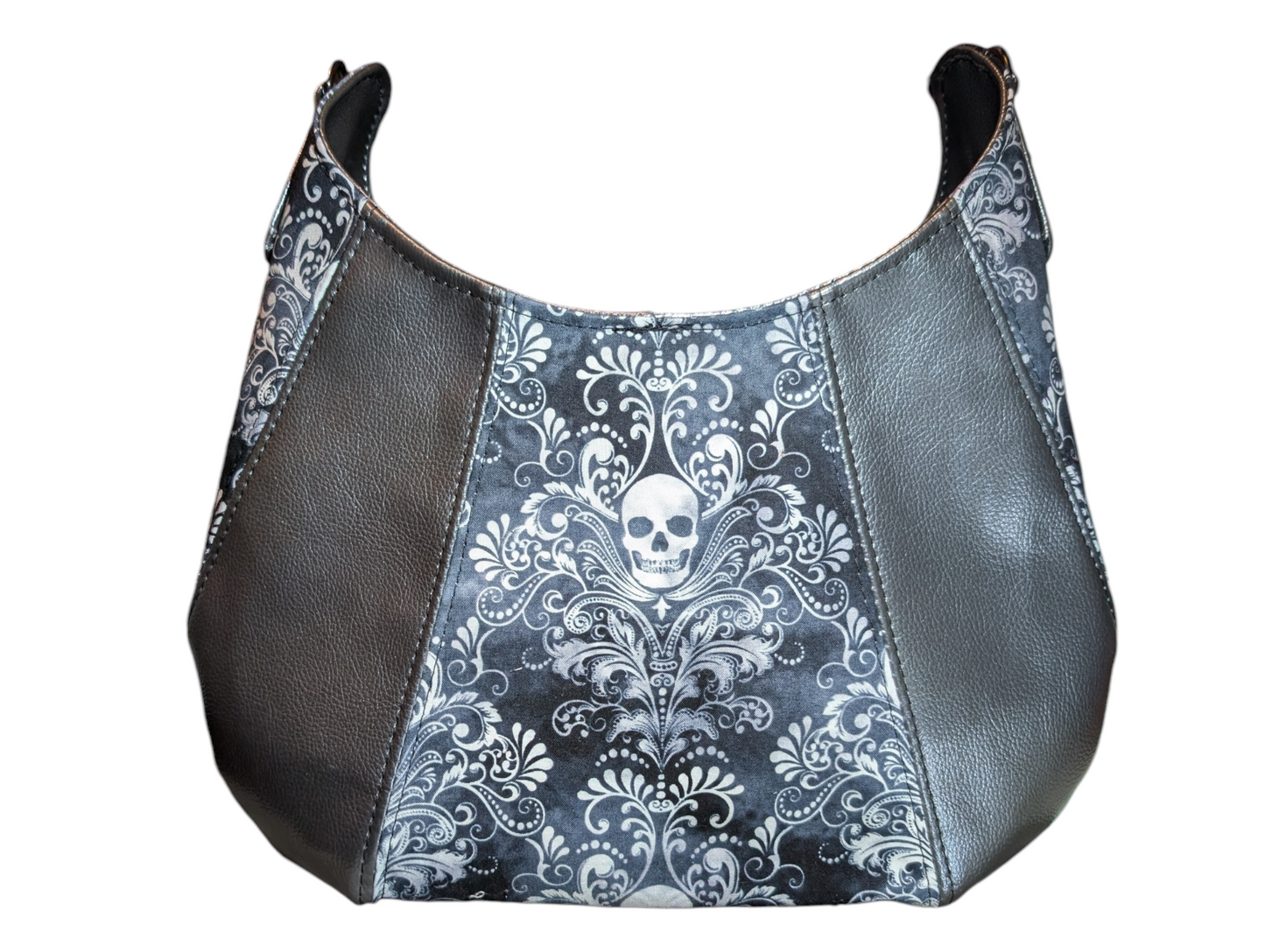 Handcrafted purse crossbody skull demask