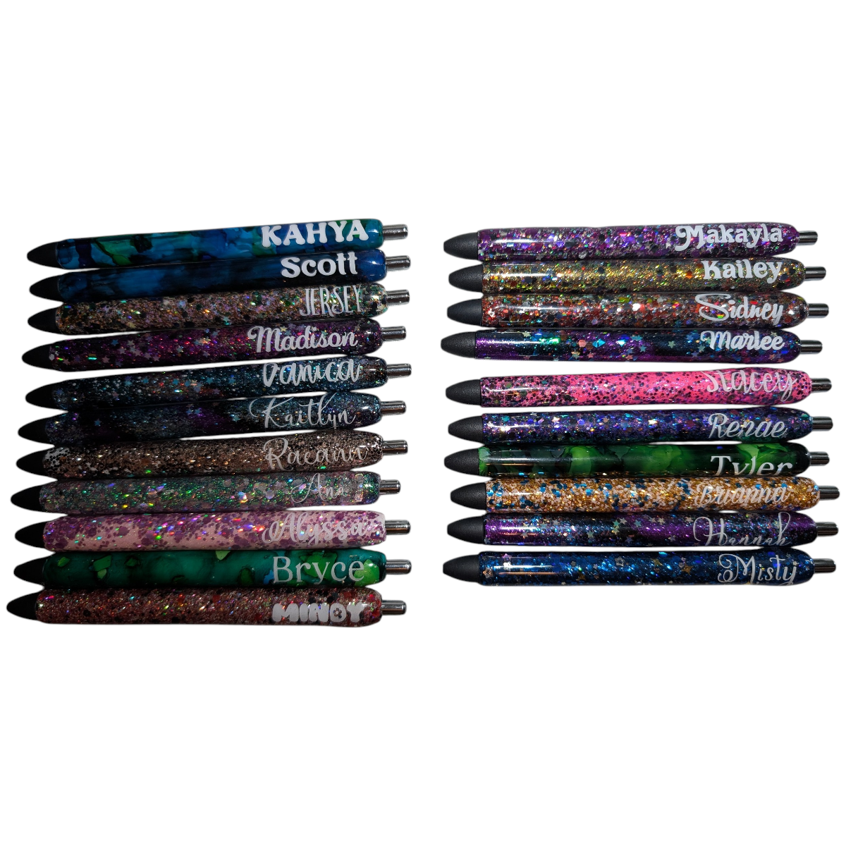 Glitter and epoxy pens - CUSTOM LISTING FOR RENAE