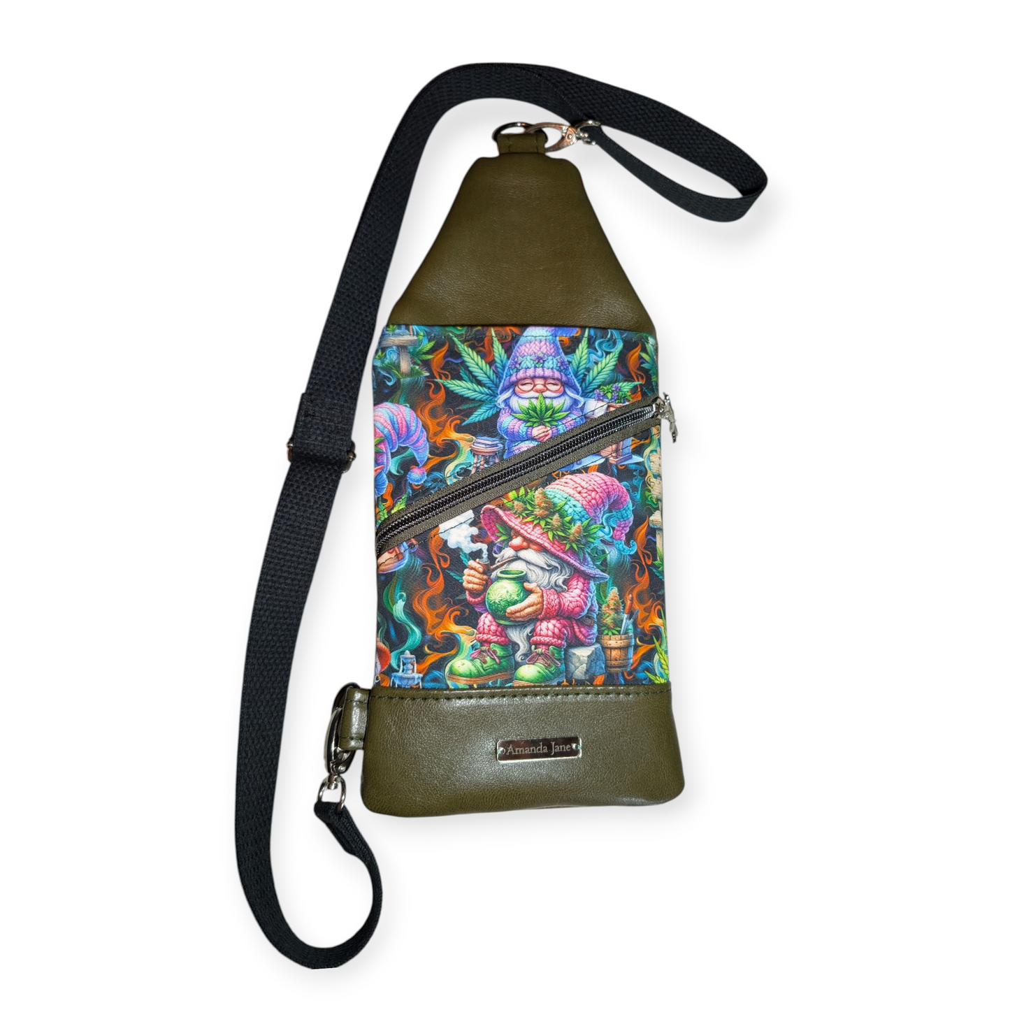 Handcrafted shoulder sling stoner gnomes