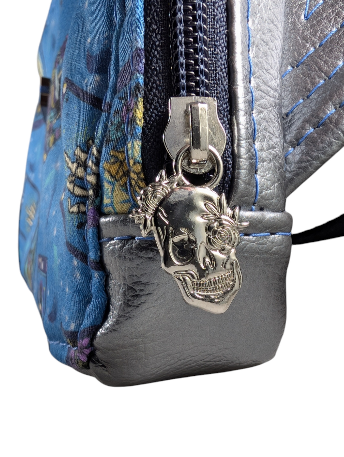 Handcrafted shoulder sling skull tarot card - SMALL size