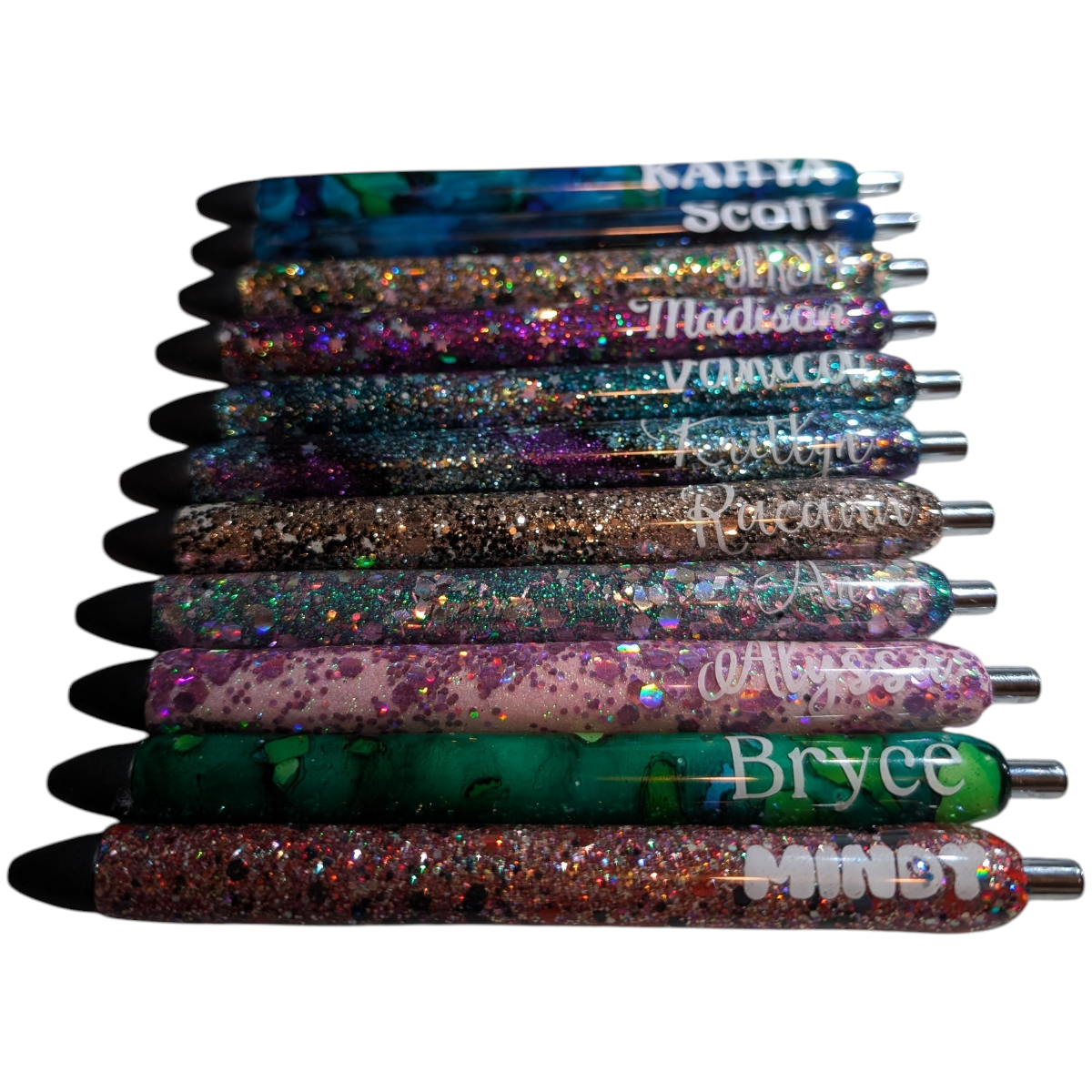 Glitter and epoxy pens - CUSTOM LISTING FOR RENAE