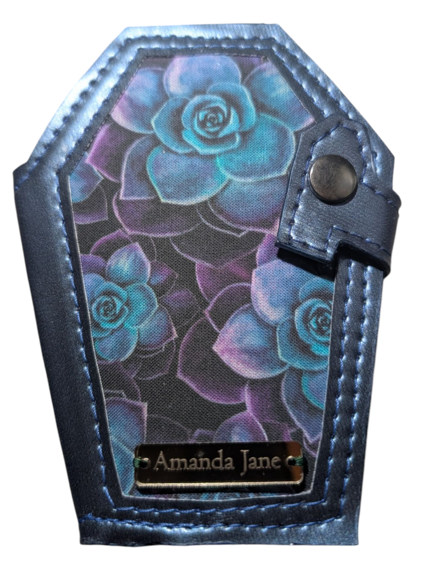 Coffin coin wallet succulent