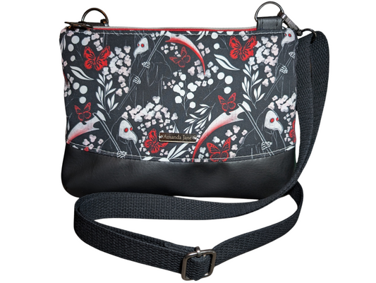 Handcrafted purse crossbody plague doctor