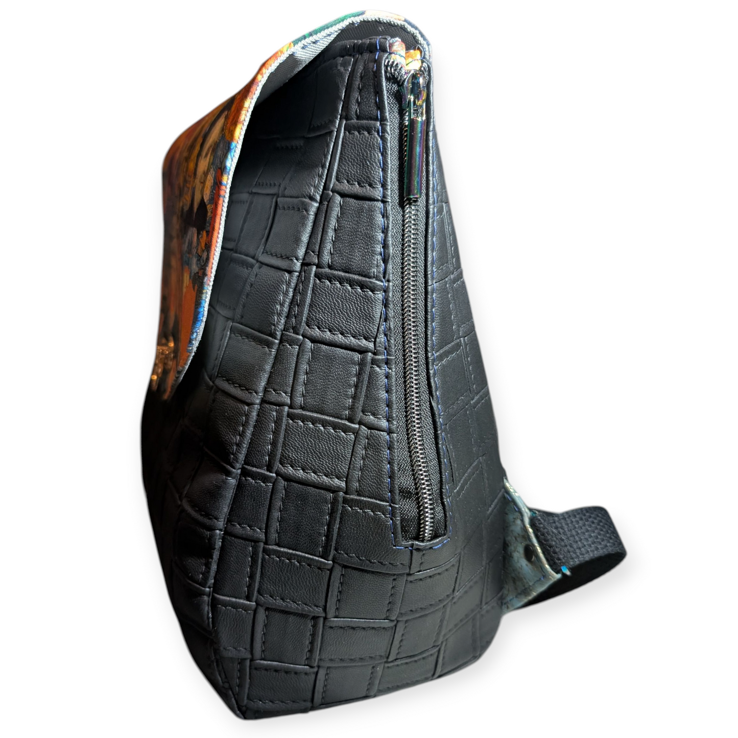 Handcrafted purse backpack Van Gogh collage