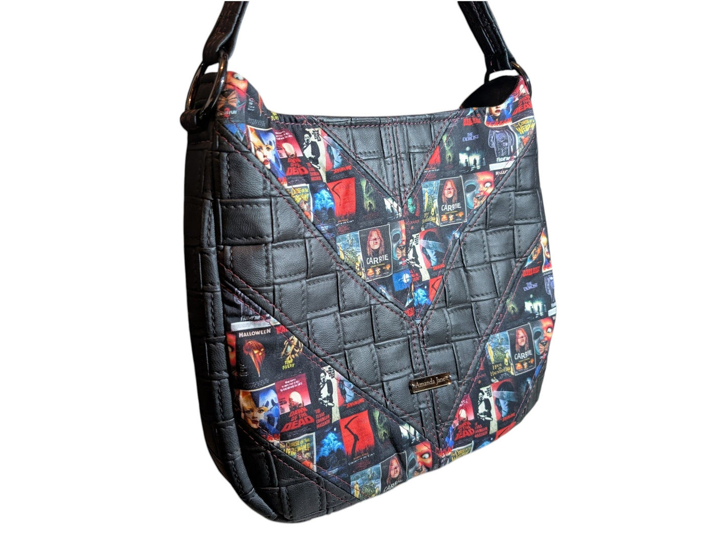 Handcrafted bag purse handbag shoulder bag horror movies classics