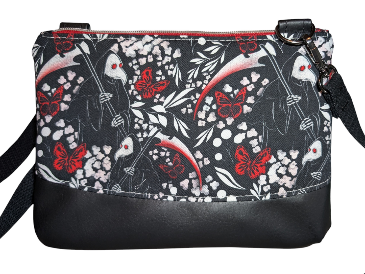 Handcrafted purse crossbody plague doctor