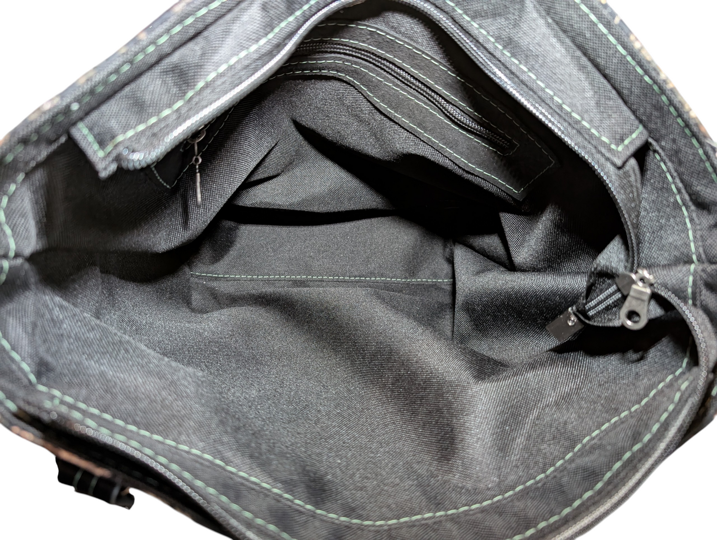 Handcrafted crossbody purse bag witchy skull