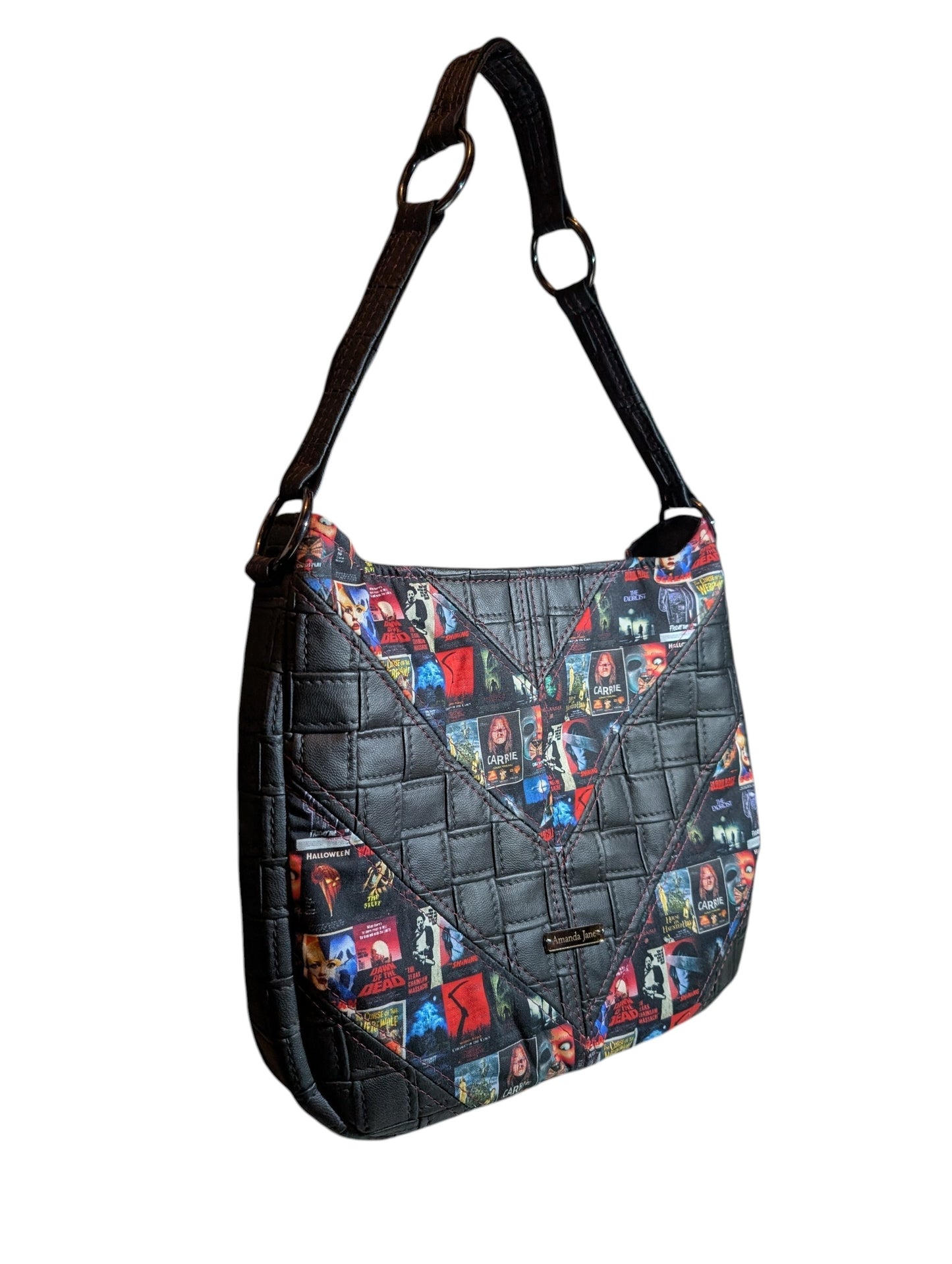 Handcrafted bag purse handbag shoulder bag horror movies classics