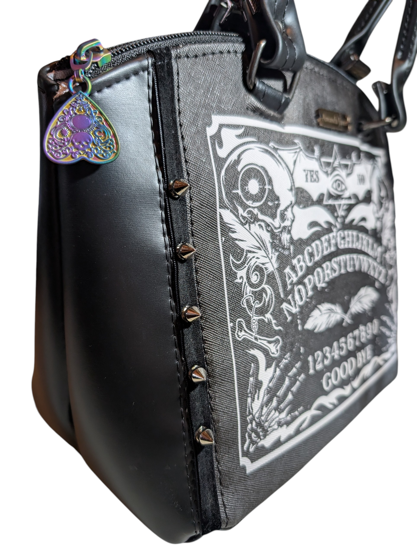 Handcrafted handbag purse bag Ouija goth girl