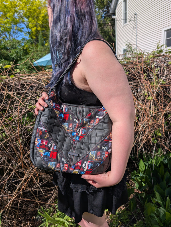 Handcrafted bag purse handbag shoulder bag horror movies classics