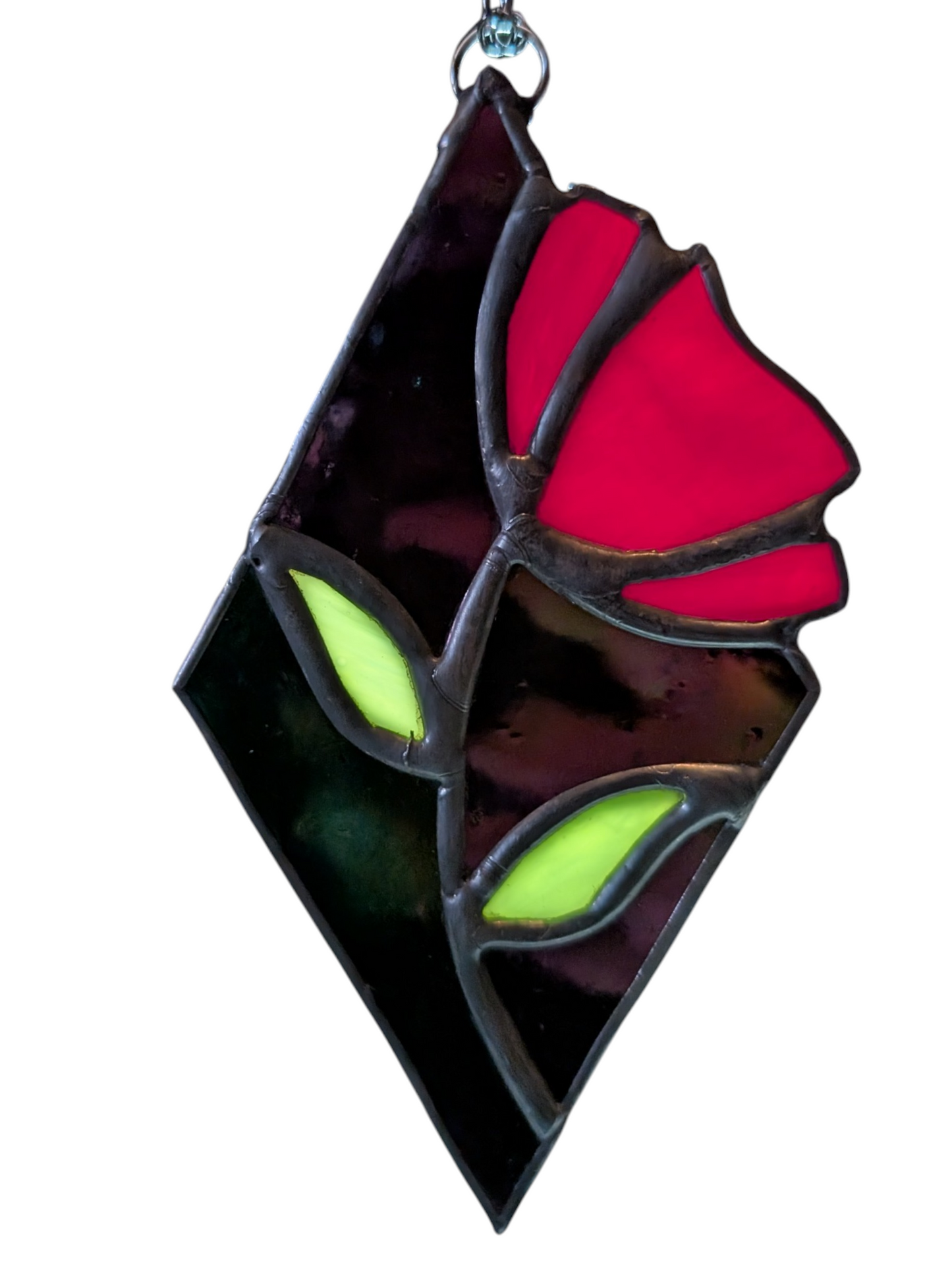 Handcrafted stained glass small flower