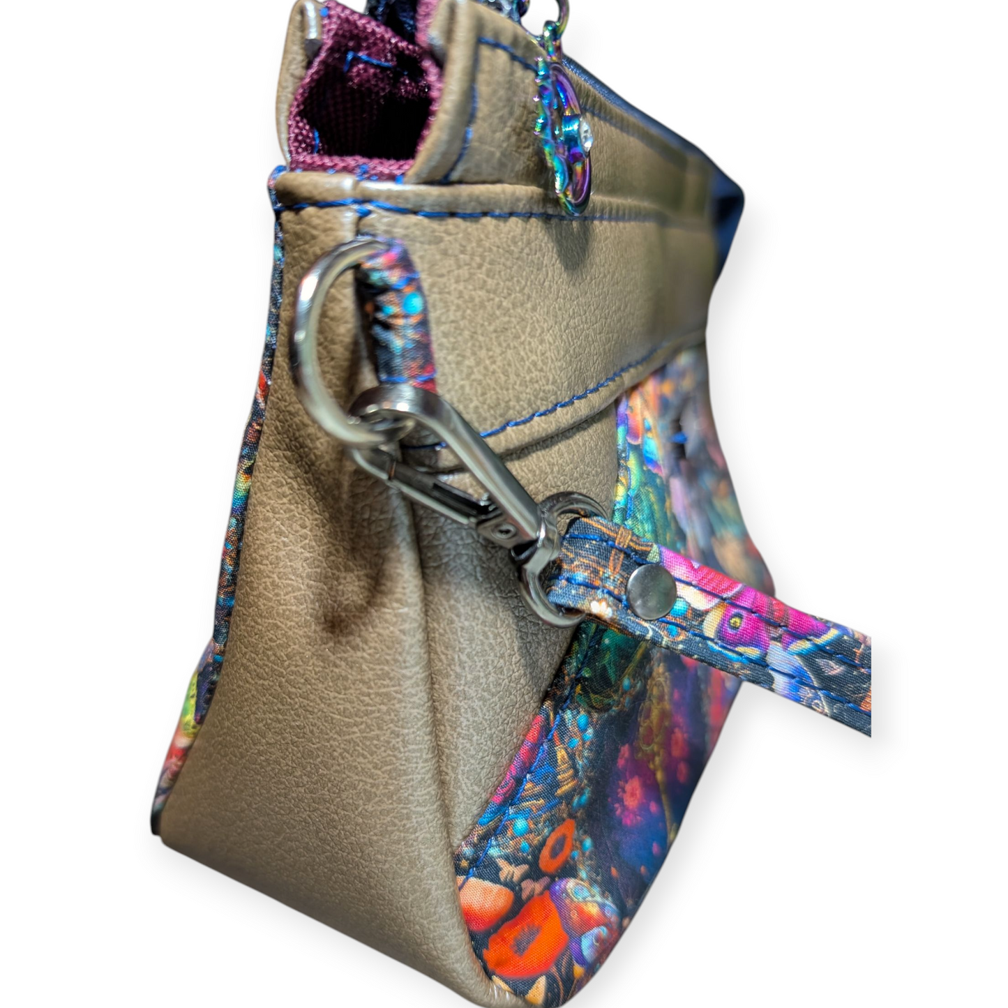 Handmade clutch wristlet butterfly skulls owls