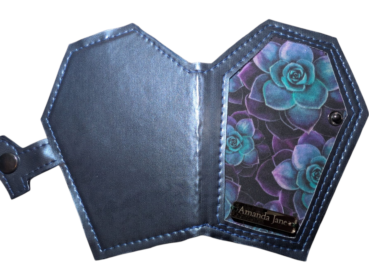 Coffin coin wallet succulent