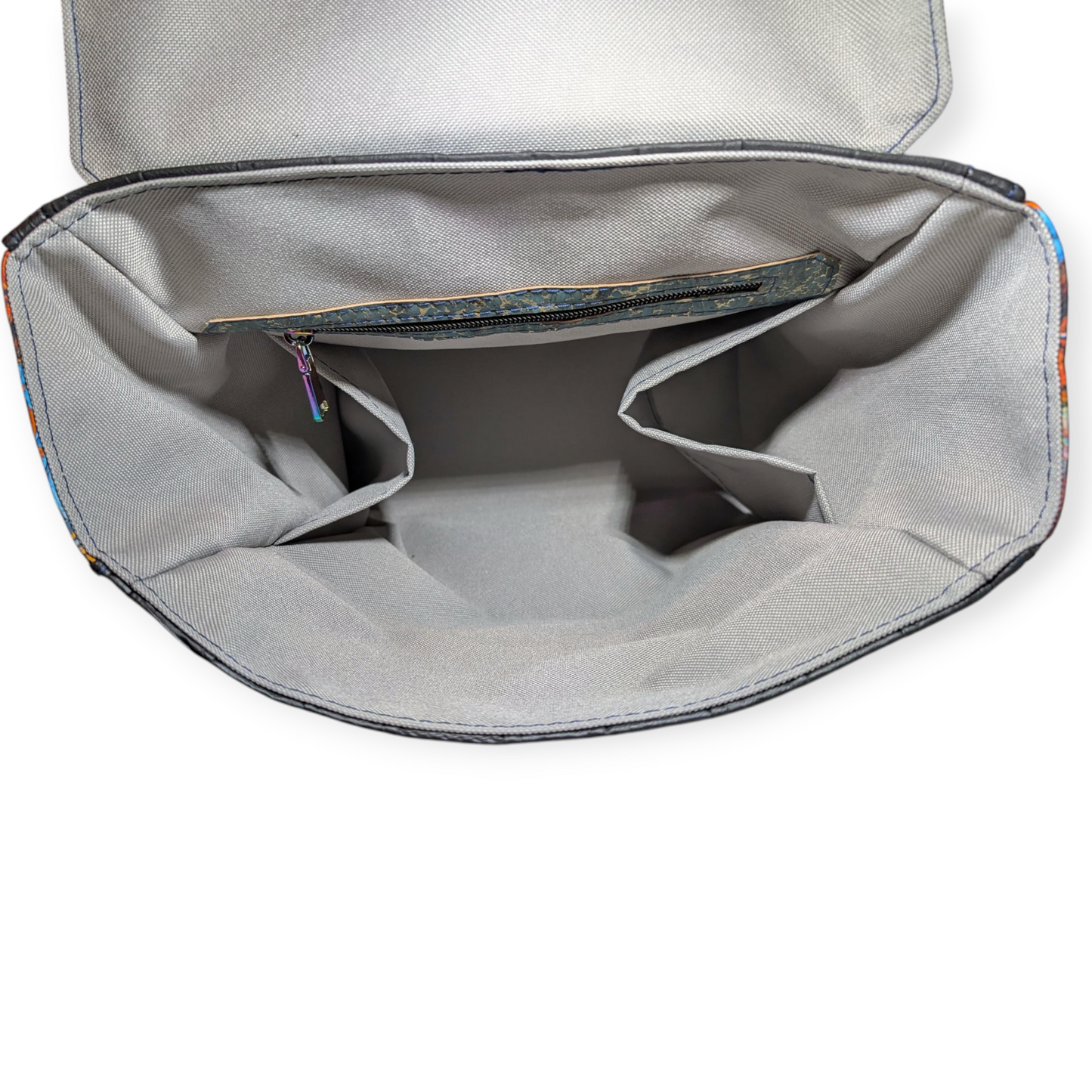 Handcrafted purse backpack Van Gogh collage