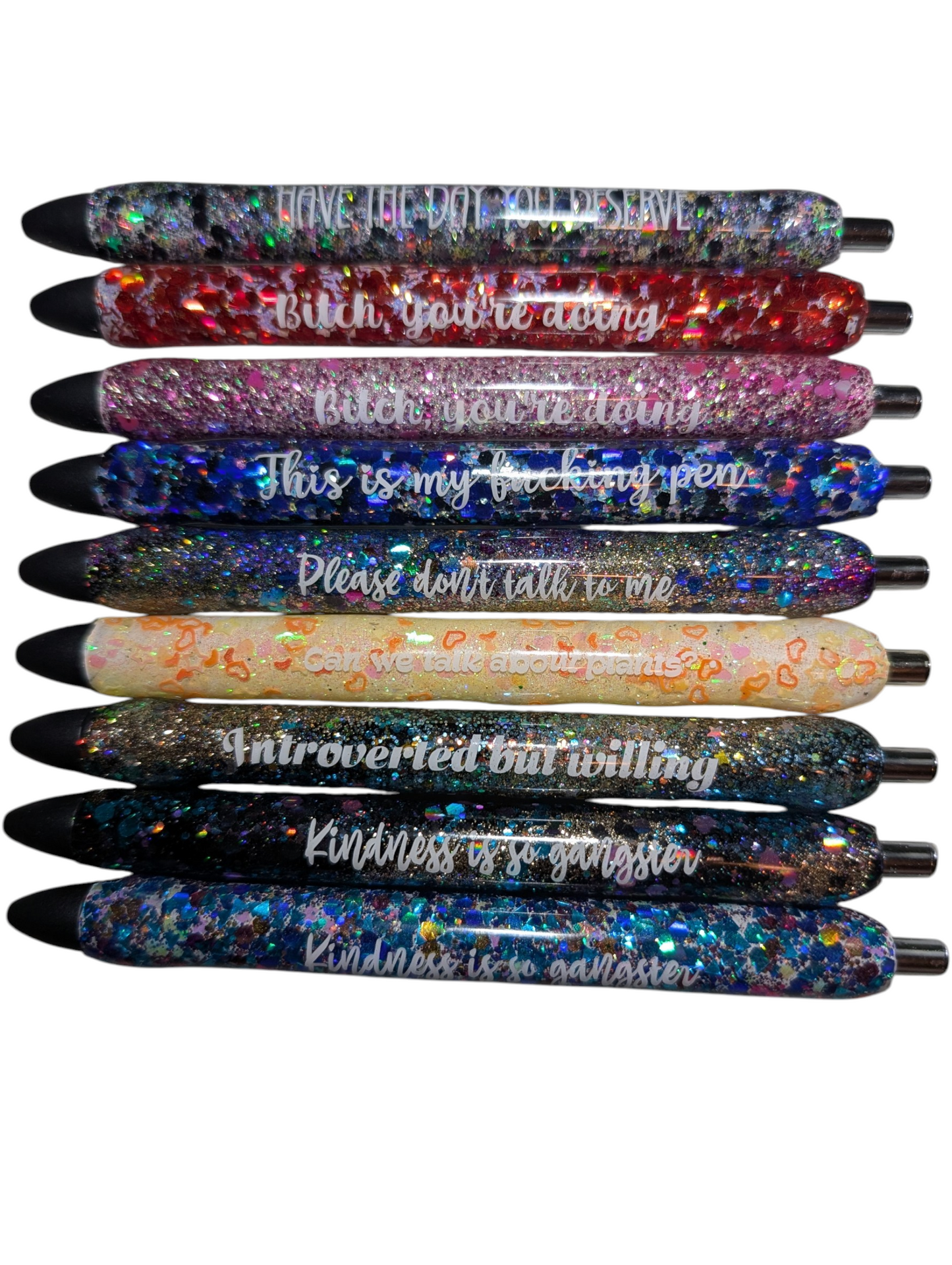Glitter and epoxy pen REFILLABLE