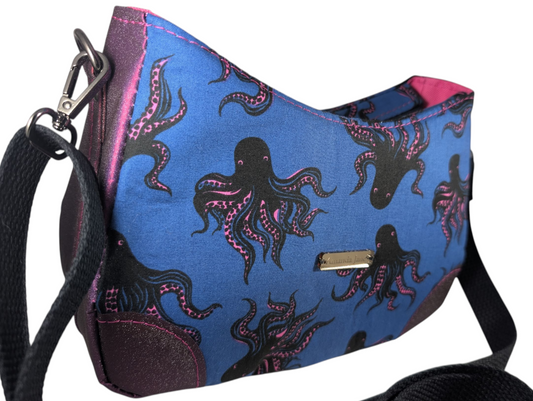 Handcrafted purse crossbody octopus