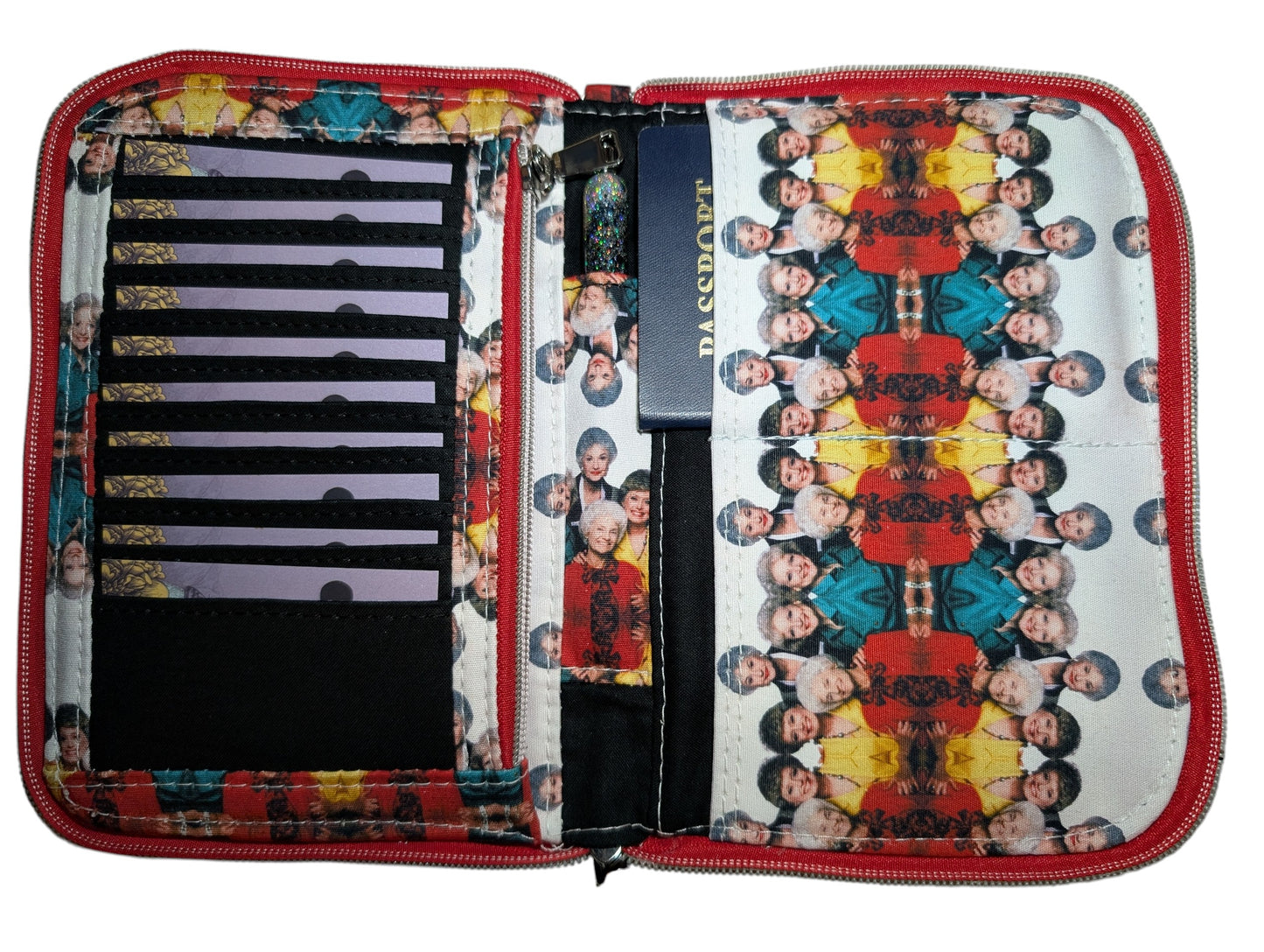 Handcrafted travel passport organizer wallet GG